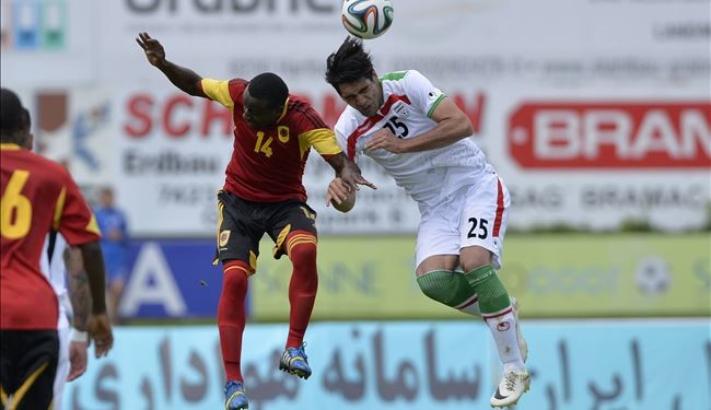 ايران تتعادل مع انغولا 1-1 وديا استعدادا للمونديال