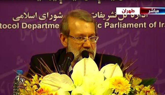 لاريجاني:حل أزمة سوريا في صناديق الاقتراع وليس بالغرف المغلقة بالخارج