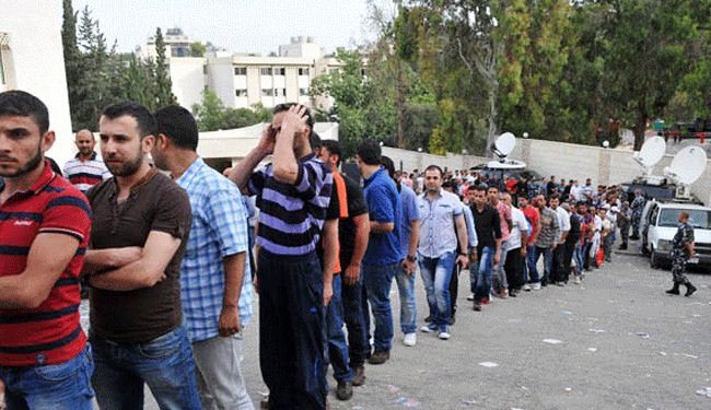 الحدود اللبنانية السورية تكتظ بالناخبين القادمين من لبنان