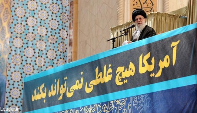 بیانات مقام معظم رهبری در مرقد امام خمینی (ره)+عکس