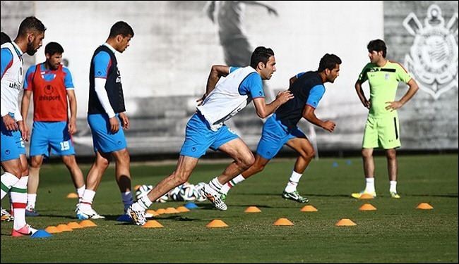 لقطات جديدة من تمارين المنتخب الايراني بالبرازيل
