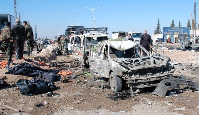 34 قتيلا بتفجير مفخخة في ريف حماة وسط سوريا