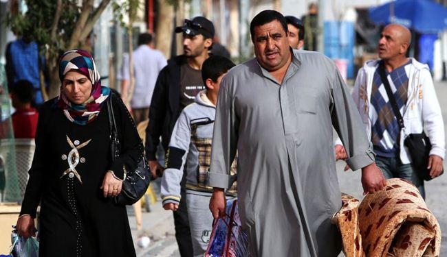 نزوح عشرات الاسر من قضاء عنة غرب الانبار خوفا من 