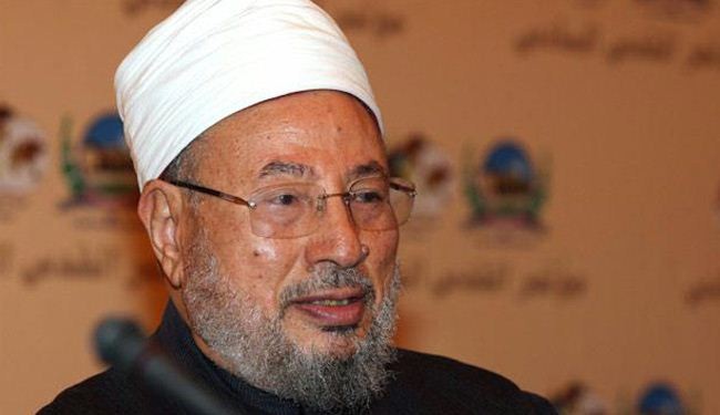 القرضاوي يندد باعلان 