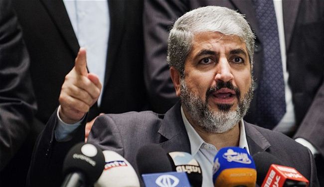 مشعل : لا تهدئة ما لم يتوقف العدوان الاسرائيلي