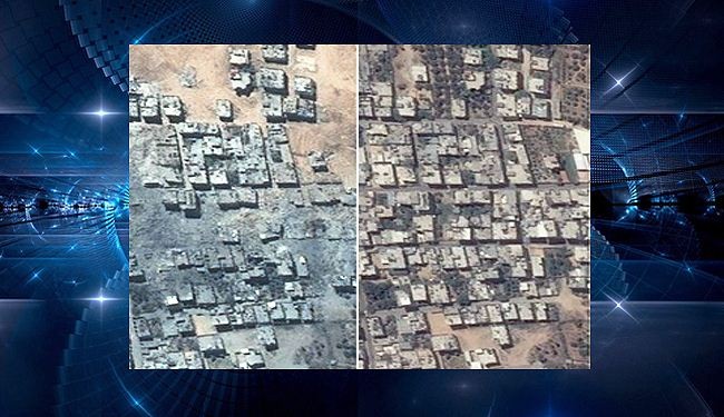 صور لحي الشجاعية قبل وبعد المجزرة