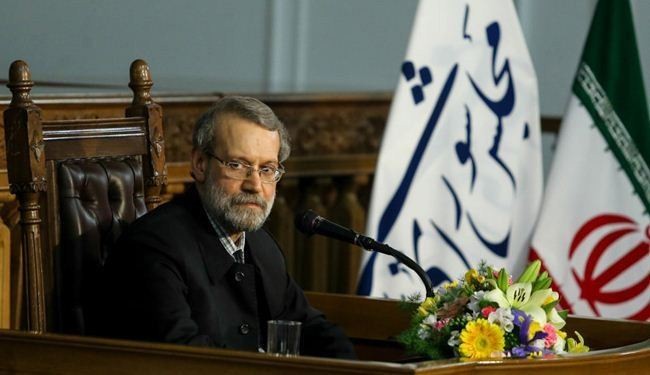 لاريجاني يدين السياسات الشيطانية لاميركا في المنطقة