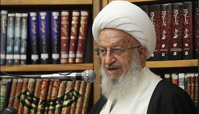 اية الله مكارم شيرازي يؤكد على تعاون زعماء الاديان لانقاذ البشر