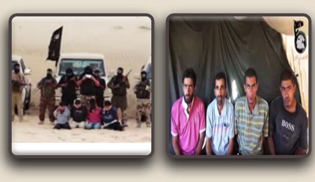سلاح داعش يذبح 4 مصريين في سيناء