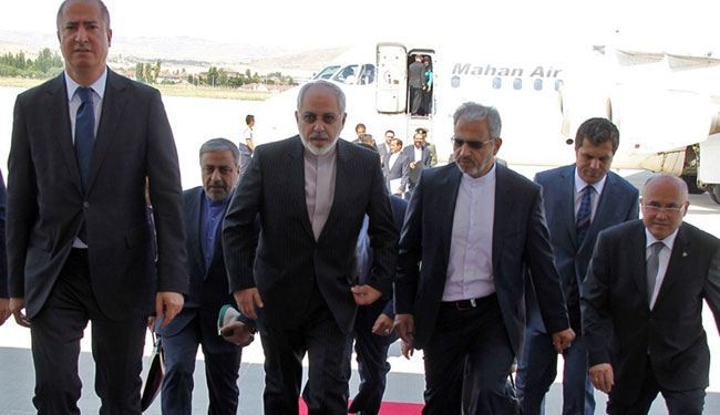 ظريف يشارك في مراسم اداء اليمين الدستورية للرئيس التركي