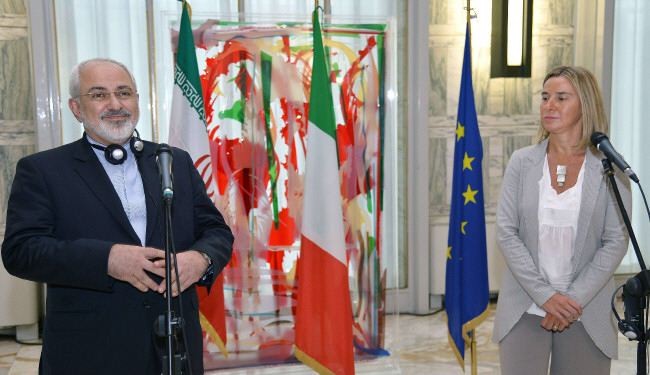 ظريف: ايران تريد تعزيز علاقاتها مع الاتحاد الاوروبي