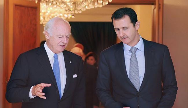 الأسد لـ دي ميستورا: الإرهاب بات الخطر الأكبر الذي يهدد الجميع