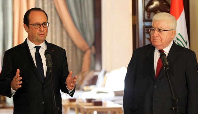 معصوم وهؤلاند يؤكدان على وحدة الرؤى حيال العراق وداعش