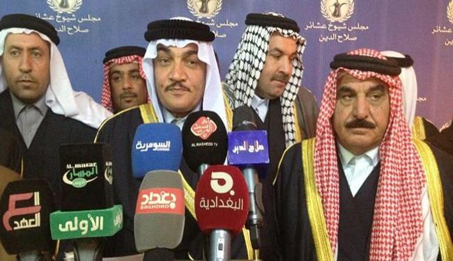 شيوخ صلاح الدين يشيدون بمرجعية العراق وقدرة الجيش بمواجهة 