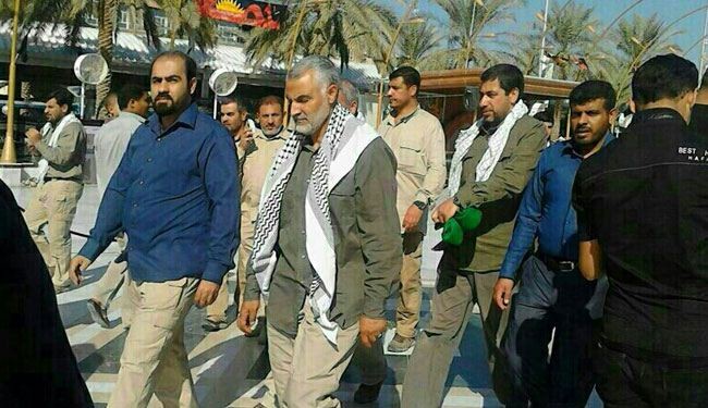 بالصور؛ اللواء قاسم سليماني الى جانب القادة العسكريين بالعراق