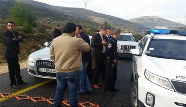پلیس صهیونیست، نخست وزیر فلسطین را متوقف کرد