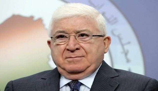 معصوم يشيد بدور إيران في مساعدة العراقيين