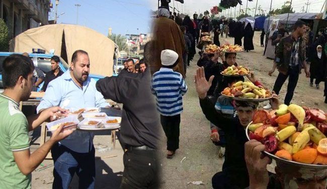 مشاهد لمواكب حسينية عربية واجنبية لن تجدها الا بطريق كربلاء!
