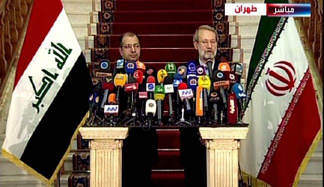الجبوري ولاريجاني يؤكدان ضرورة التنسيق المشترك لدحر الارهاب