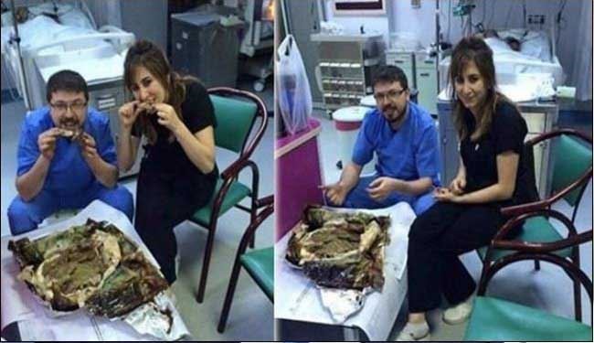 کباب خوری در بخش مراقبت های ویژه بیمارستان!