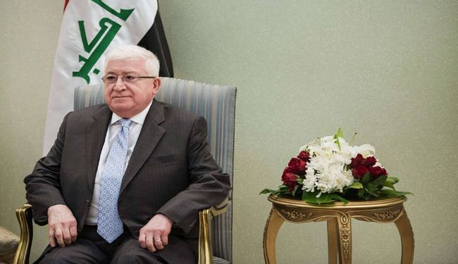 معصوم: إيران أول دولة ساعدت العراق بعد اعتداء داعش