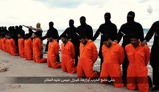 الغاز عملية اعدام الاقباط في ليبيا ..