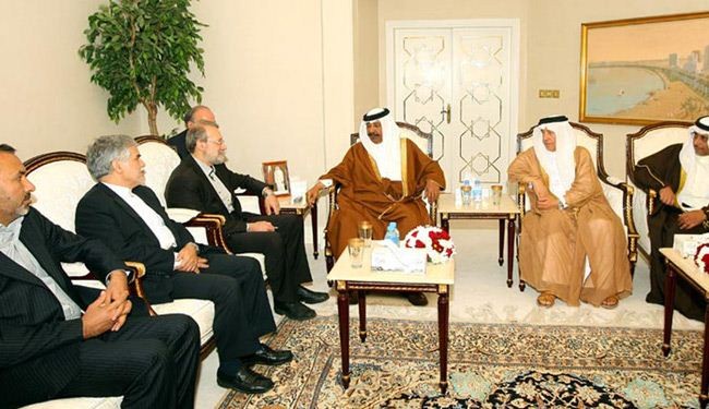 لاريجاني: ايران وقطر لديهما دور بترسيخ ألامن المستدام بالمنطقة