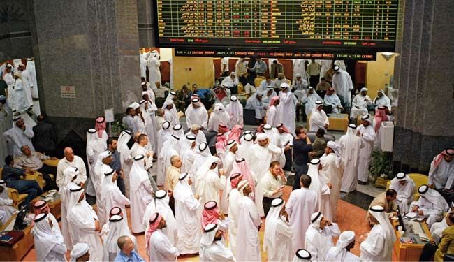 تهاوي بورصات دول الخليج الفارسي اثر العدوان السعودي