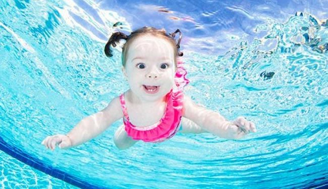 عکس‌های جالب از نوزادان در زیر آب + عکس