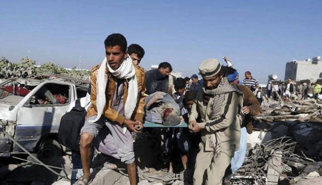 العدوان السعودي يحصد المزيد من الارواح ويمحو أحياء سكنية بأكملها