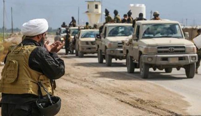 طلائع قوات الحشد الشعبي تصل قاعدة الحبانية الجوية