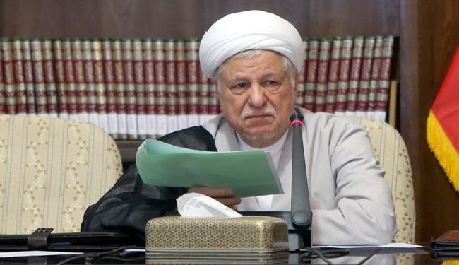 رفسنجاني: الفریق الإیراني المفاوض یخوض جهادا دبلوماسیا