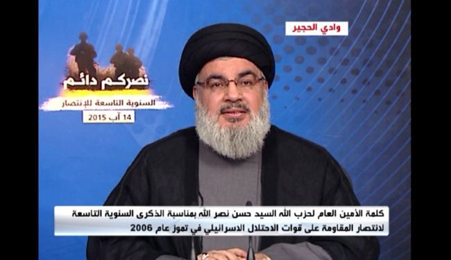السيد نصر الله: أميركا تستخدم داعش من اجل تقسيم المنطقة