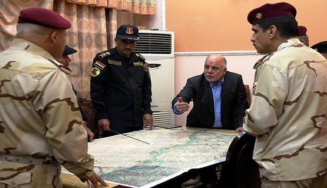 العبادي يزور بيجي بعد اعلان تحرير بلدات محيطة بها