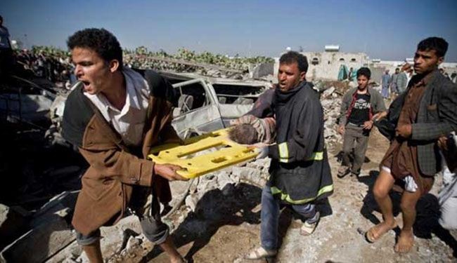 45 شهيدا نصفهم بمجزرة للعدوان السعودي على تعز
