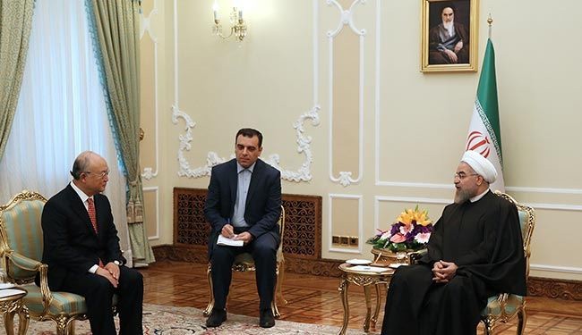 روحاني يدعو الوكالة الذرية للاشراف المنصف على تنفيذ الاتفاق النووي