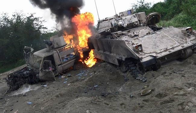 اليمنيون يدمرون 15 آلية سعودية؛ ومقتل عشرات المرتزقة