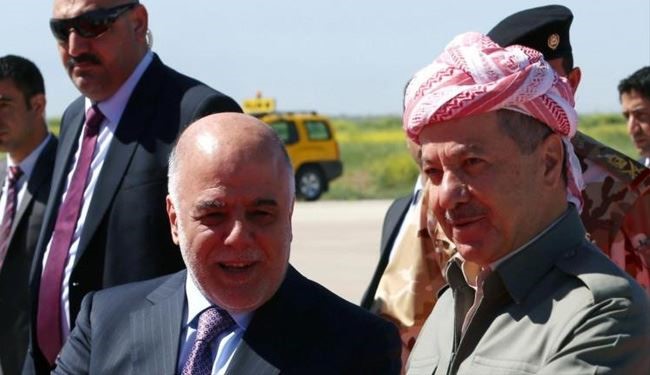 اتصال بين العبادي وبارزاني، ماذا دار بينهما؟