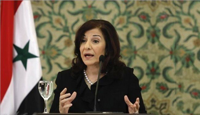 بثينة شعبان تشكر 