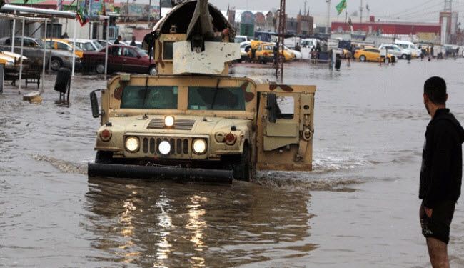 امطار العراق تفجر 45 منزلاً مفخخاً و109 عبوات بالأنبار