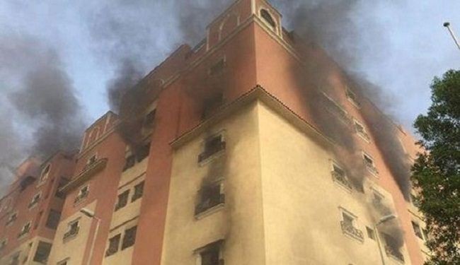 اندلاع حريق في طابقين بوزارة الداخلية العراقية وسط بغداد