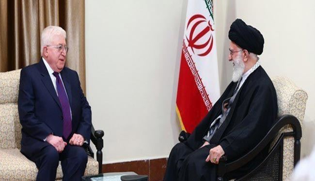 آية الله خامنئي یستقبل الرئیس العراقي