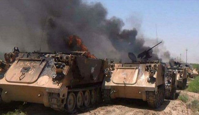 العدوان السعودي يتكبد خسائر فادحة بقصف يمني في جيزان