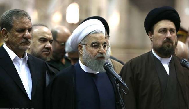 روحاني: مبادئ الامام الراحل (رض) نبراس طريق للحكومة والشعب