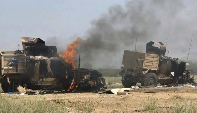 انهدام 7 خودرو زرهی سعودی در جنوب عربستان