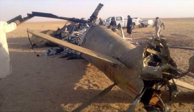 سقوط مروحية بعامرية الفلوجة اثر 