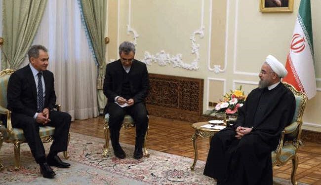 الرئيس روحاني یستقبل وزیر الدفاع الروسي