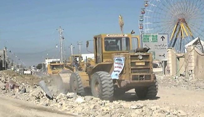 شاهد بالصور.. تنظيف الرمادي من مخلفات ارهابيي