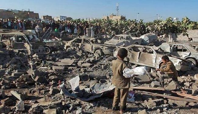 استشهاد امراة وطفليها بغارات سعودية في تعز