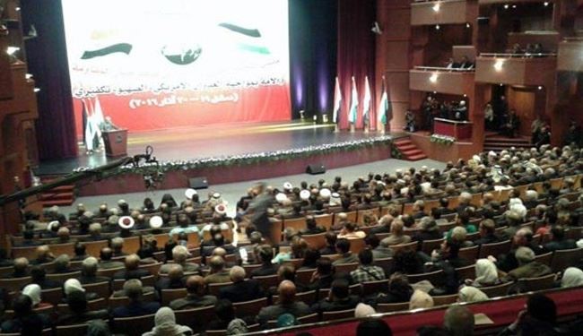 آغاز همایش حمایت از مقاومت اسلامی در دمشق